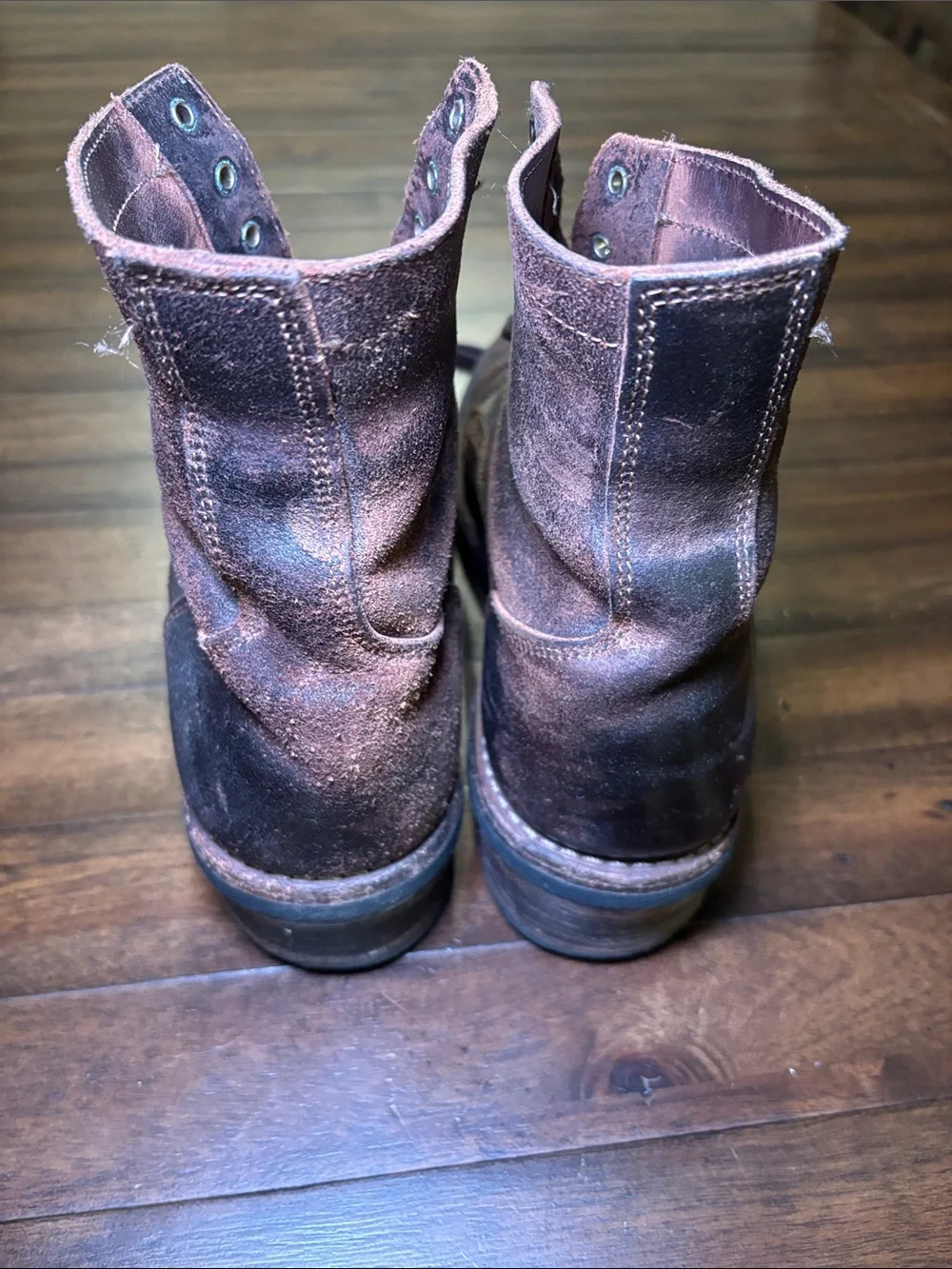 Thursday Boot Company Distressed Brown Leather Lace-Up Boots